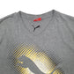 Mens Grey Puma Spellout Short Sleeve T Shirt
