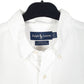 Mens White Polo Ralph Lauren Oxford Long Sleeve Shirt