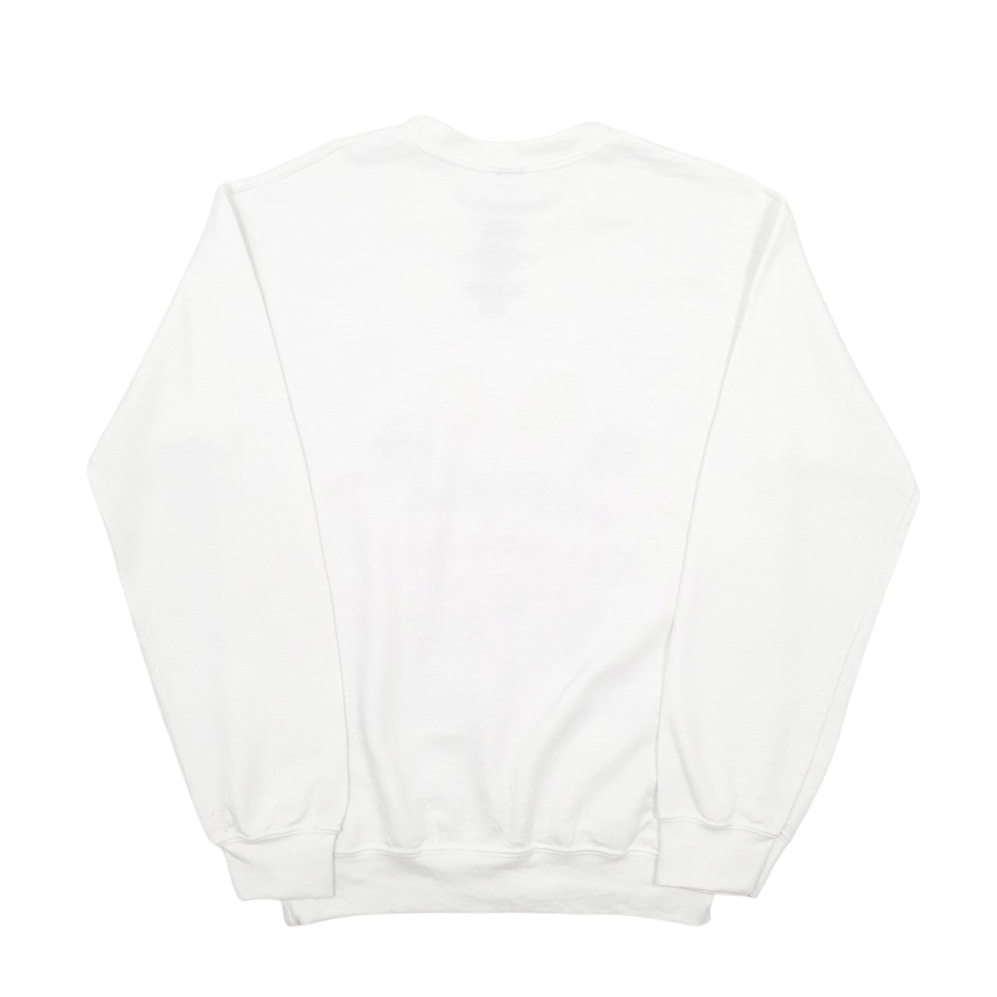 Mens White Hanes Los Angeles Crewneck Jumper