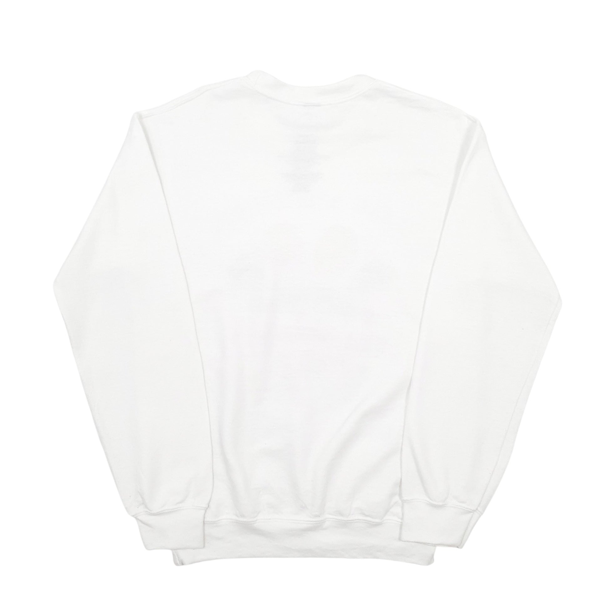 Mens White Hanes Los Angeles Crewneck Jumper