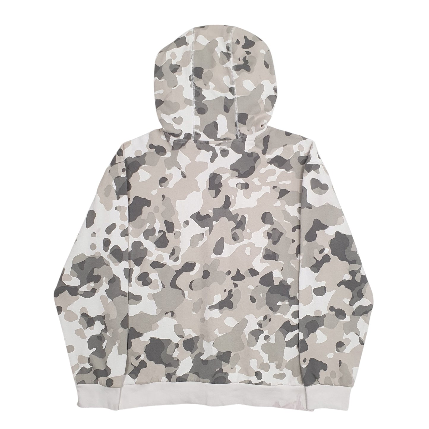 Womens Grey Adidas Camo Spellout Hoodie Jumper