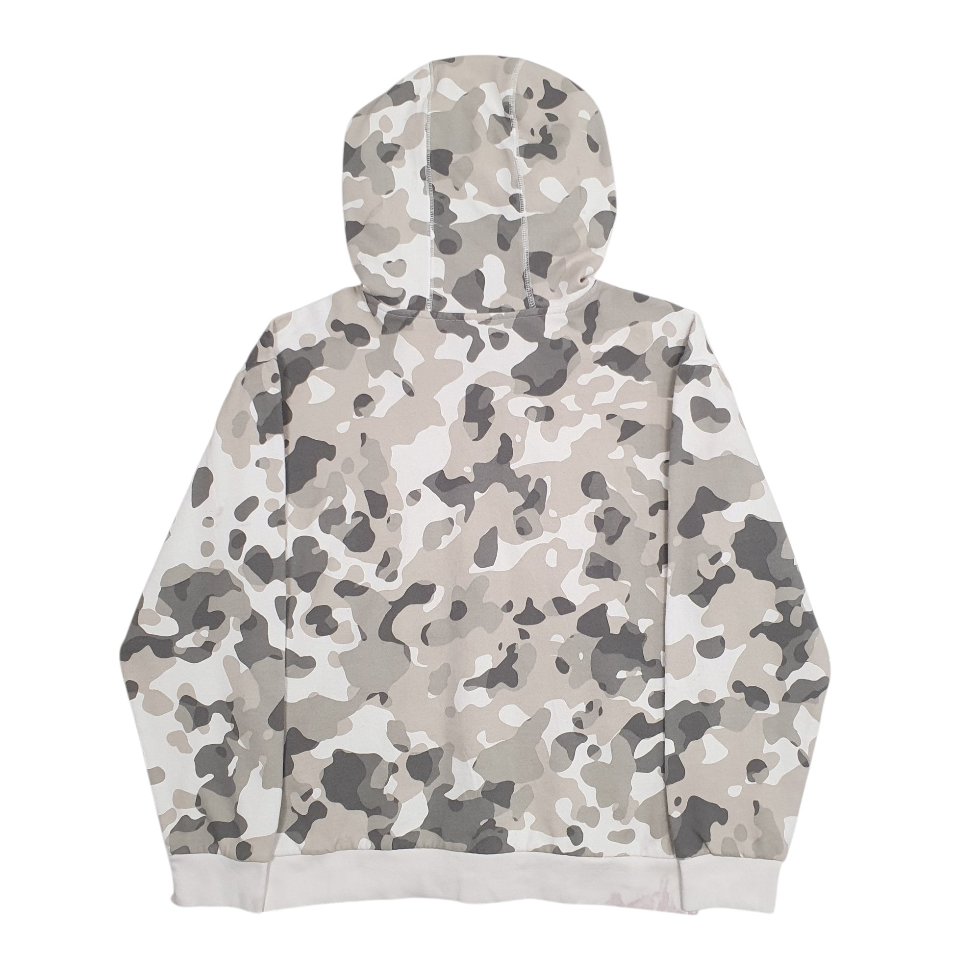 Womens Grey Adidas Camo Spellout Hoodie Jumper