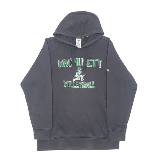 Mens Black Adidas Wachusett Volleyball Hoodie Jumper