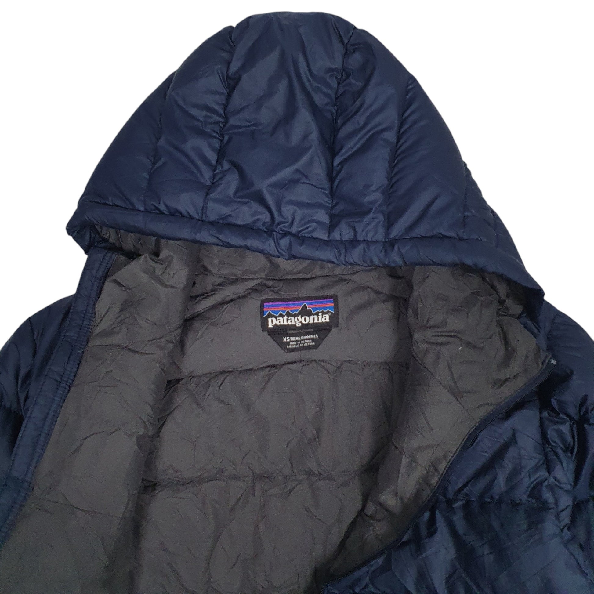 Mens Navy Patagonia Hi-Loft Down Hoody  Coat