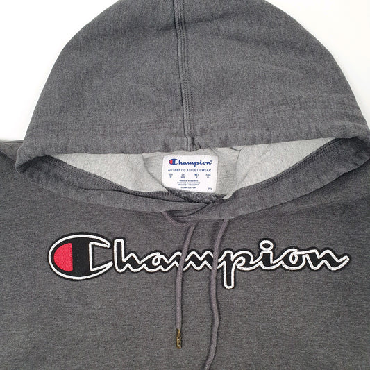 Mens Grey Champion  Hoodie Jumper