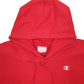 Mens Red Champion Reverse Weave Hoodie Jumper