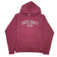 Mens Burgundy Jerzees Nublend White County USA Spellout Hoodie Jumper