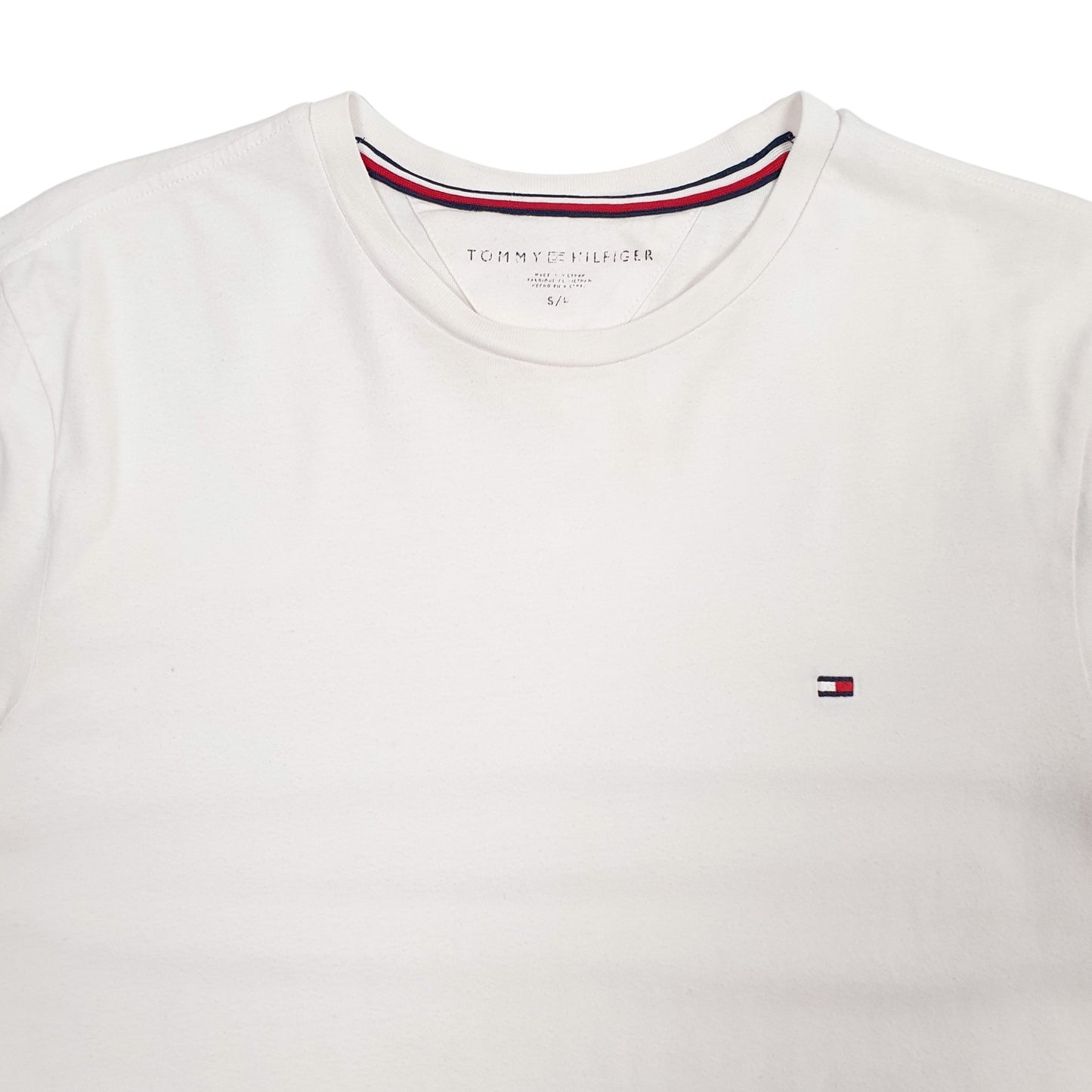 Mens White Tommy Hilfiger  Short Sleeve T Shirt