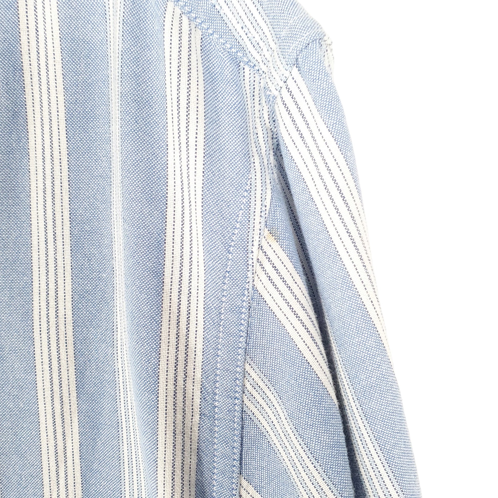 Mens Blue Chaps  Long Sleeve Shirt