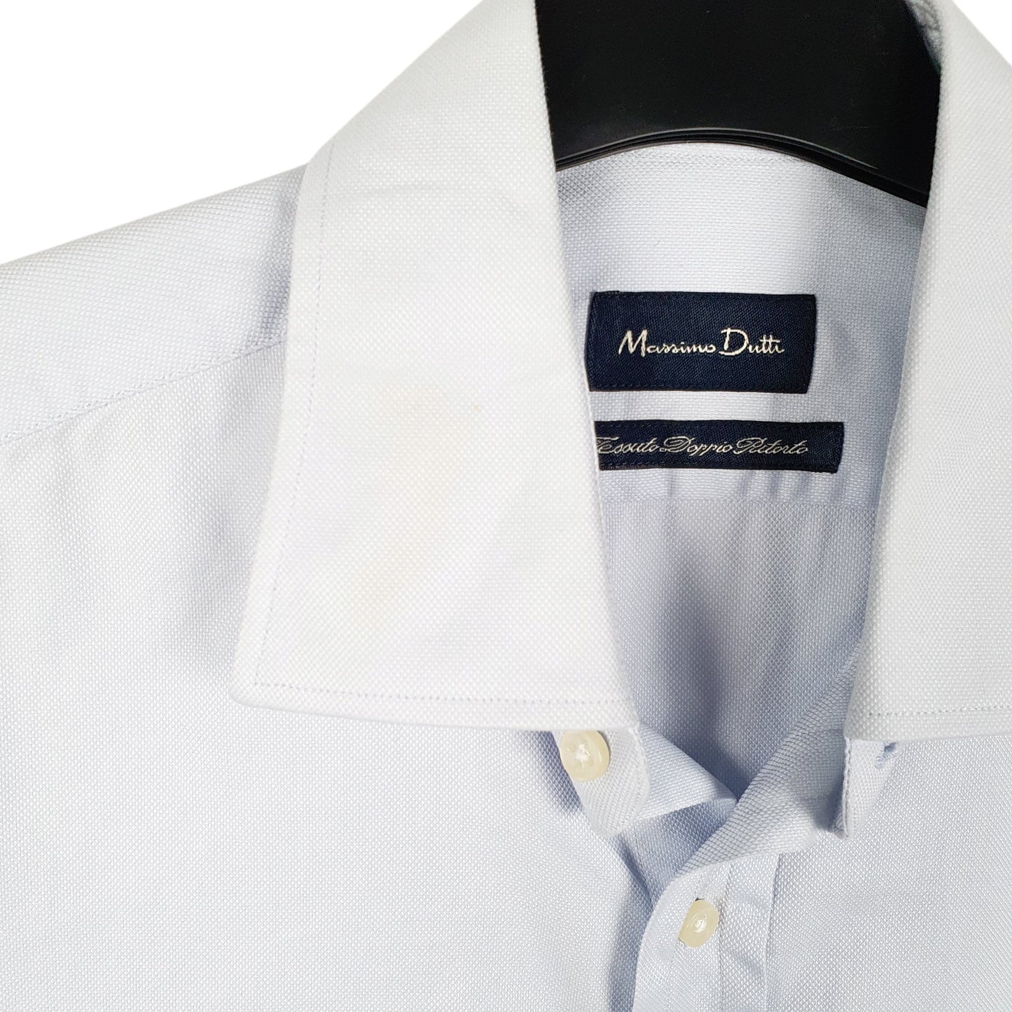 Mens Blue Massimo Dutti  Long Sleeve Shirt