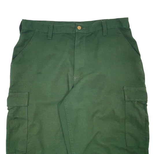 Mens Green Unbranded Wildland Fire-Fighting Cargo Trousers