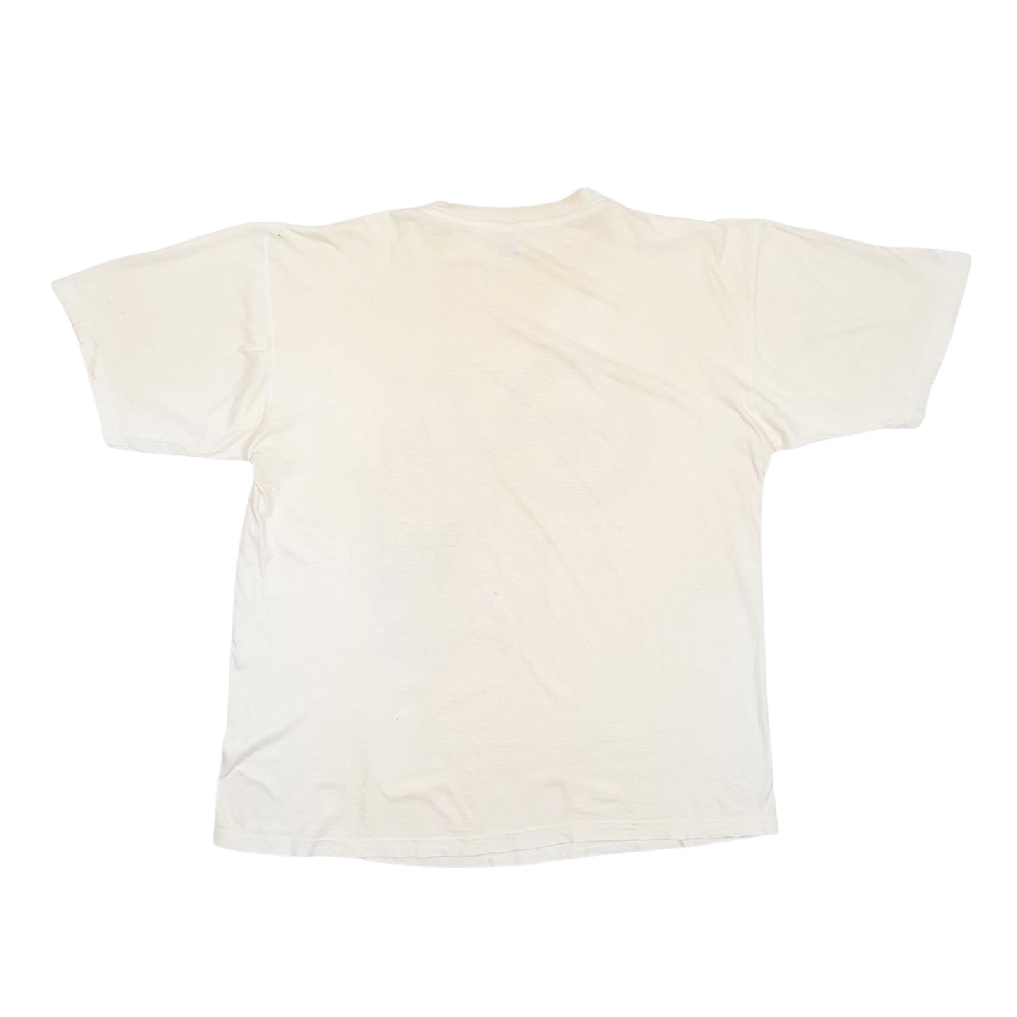 Mens White Urban Rag Sport Single Stitch Vintage 90s Short Sleeve T Shirt