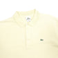 Mens Yellow Lacoste  Short Sleeve Polo Shirt