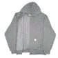 Mens Grey Carhartt Workwear Hoodie Original Fit Full Zip Jumper