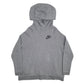 Mens Grey Nike Spellout Hoodie Jumper