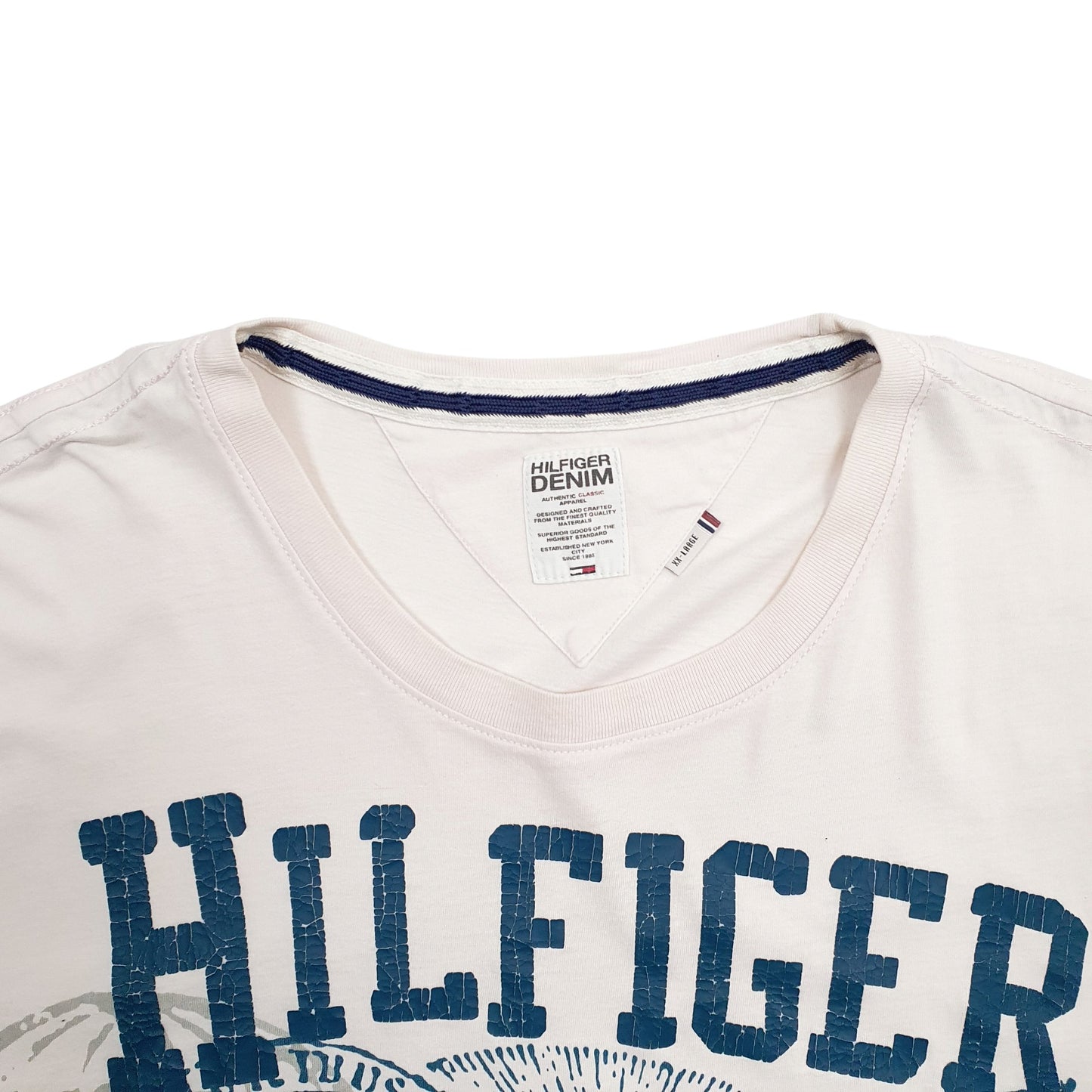 Mens Pink Tommy Hilfiger Spellout Short Sleeve T Shirt