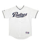 Mens White Majestic MLB Baseball Jersey San Diego Padres Short Sleeve T Shirt