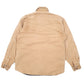 Mens Tan Dakota Quilt Lined Rugged Overshirt Shacket  Coat