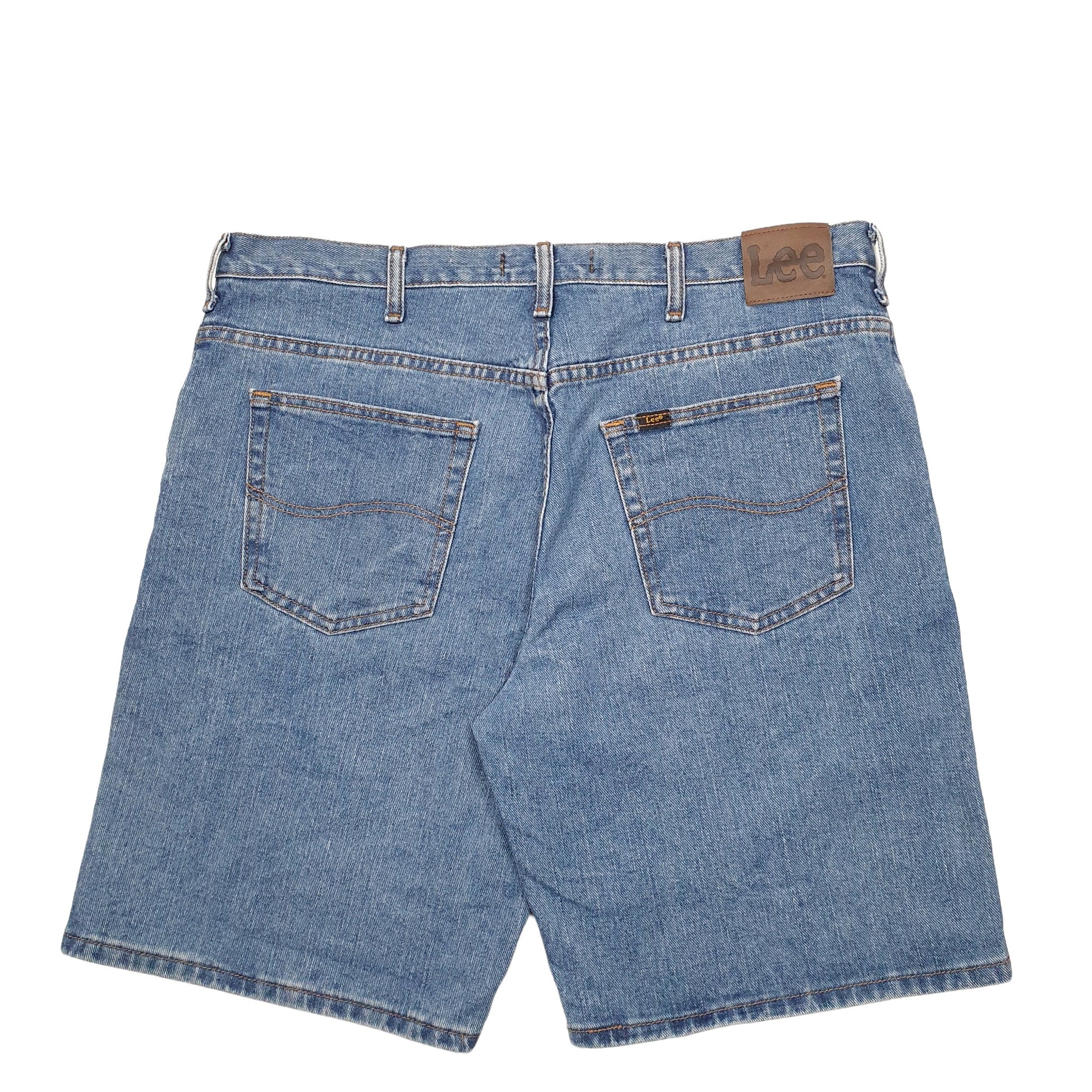 Mens Blue Lee  Denim Shorts