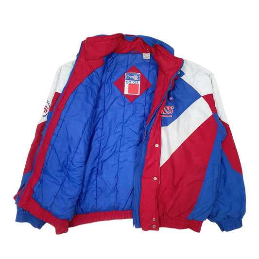 Mens Red Team Color Works NFL New York Giants Padded  Coat