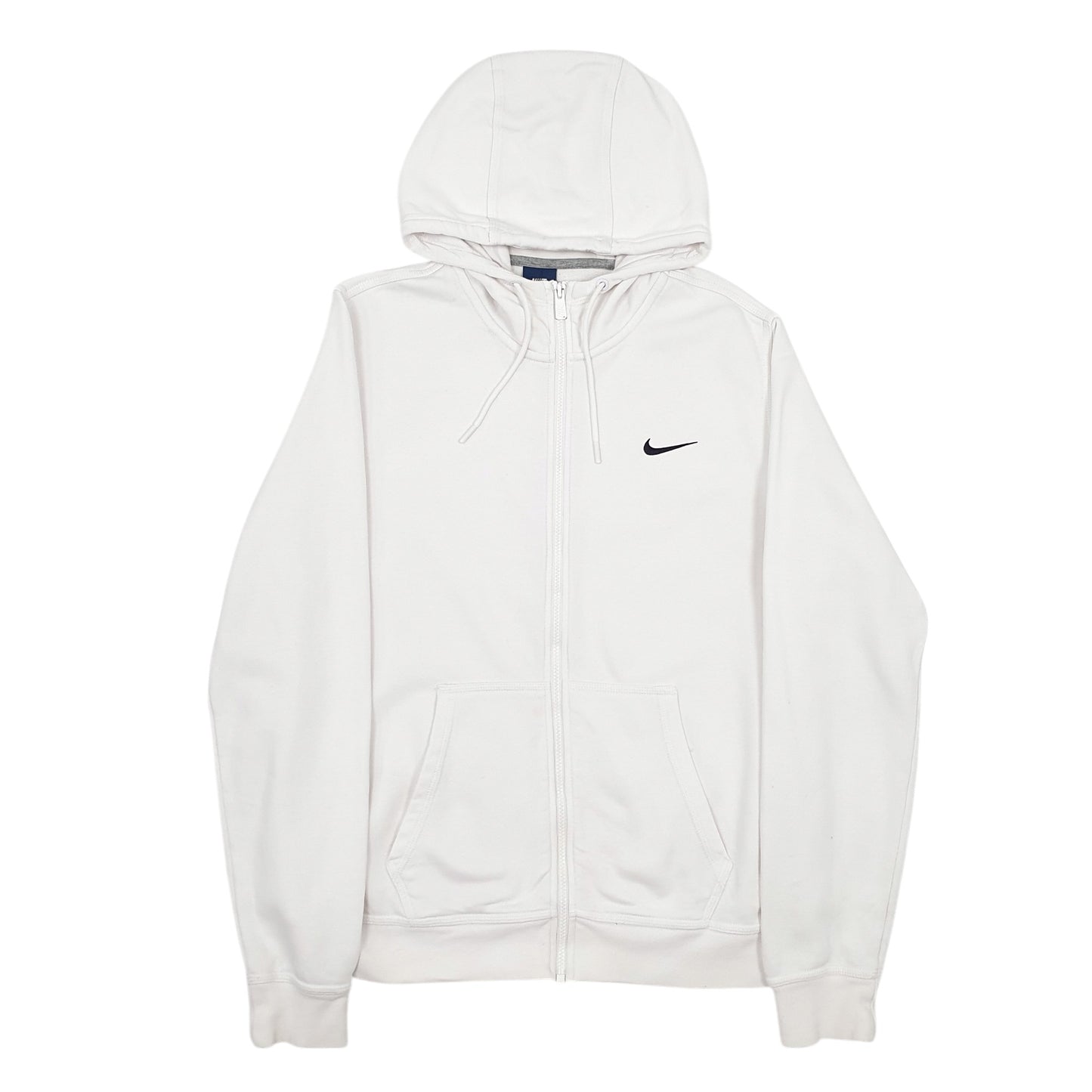 Mens White Nike  Full Zip Jumper