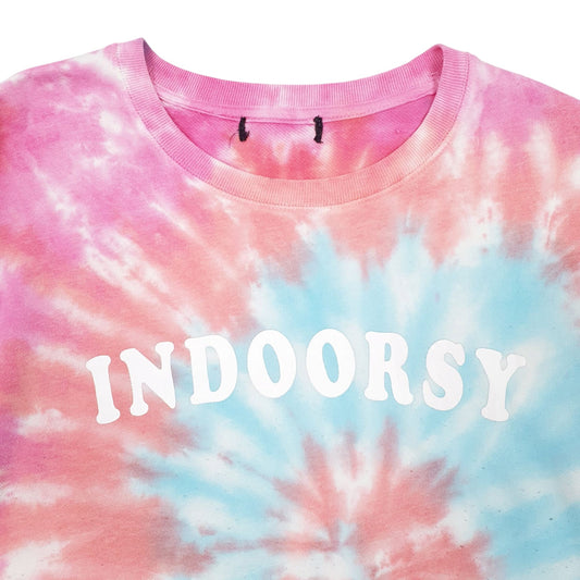 Mens Blue Unbranded Tie Dye Crewneck Jumper