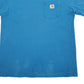Mens Blue Carhartt Original Fit Short Sleeve T Shirt