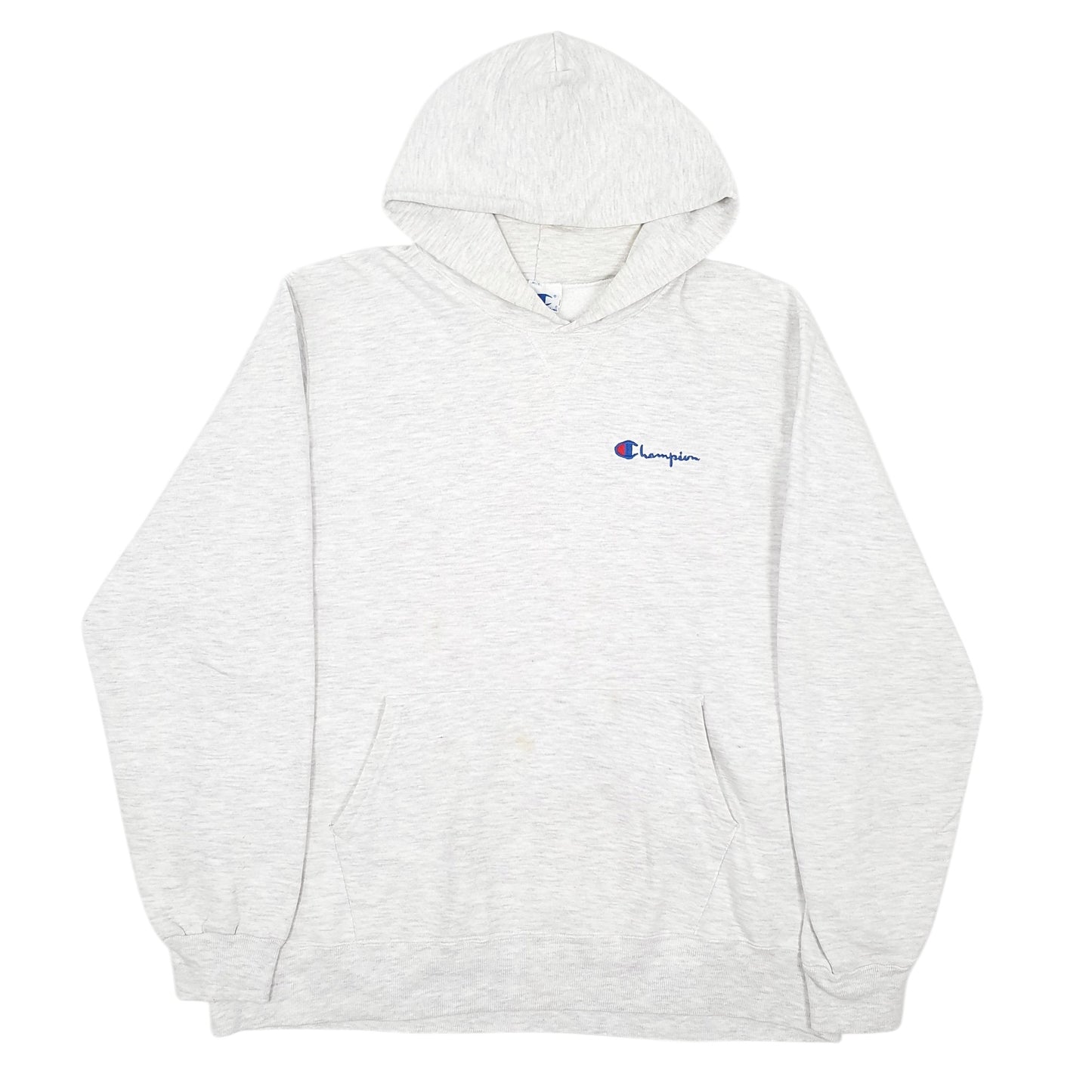 Mens Grey Champion Vintage 90s Made In USA Hoodie Jumper