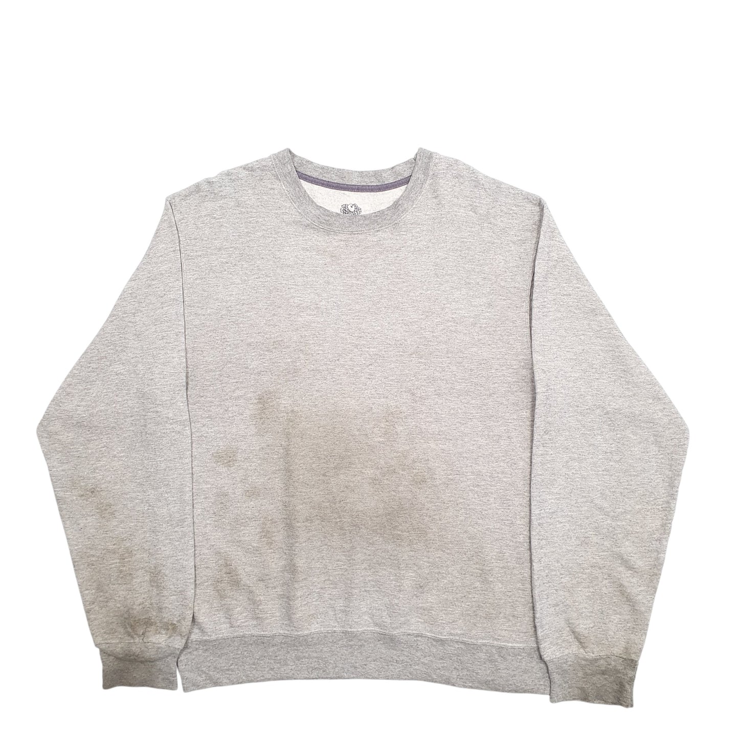 Mens Grey Fruit Of The Loom  Crewneck Jumper