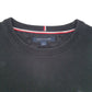 Mens Black Tommy Hilfiger Knit Crewneck Jumper