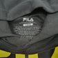 Mens Black Fila Spellout Hoodie Jumper
