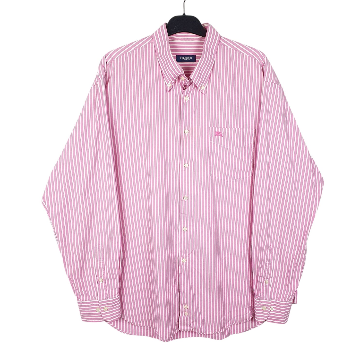 Mens Pink Burberry London Long Sleeve Shirt
