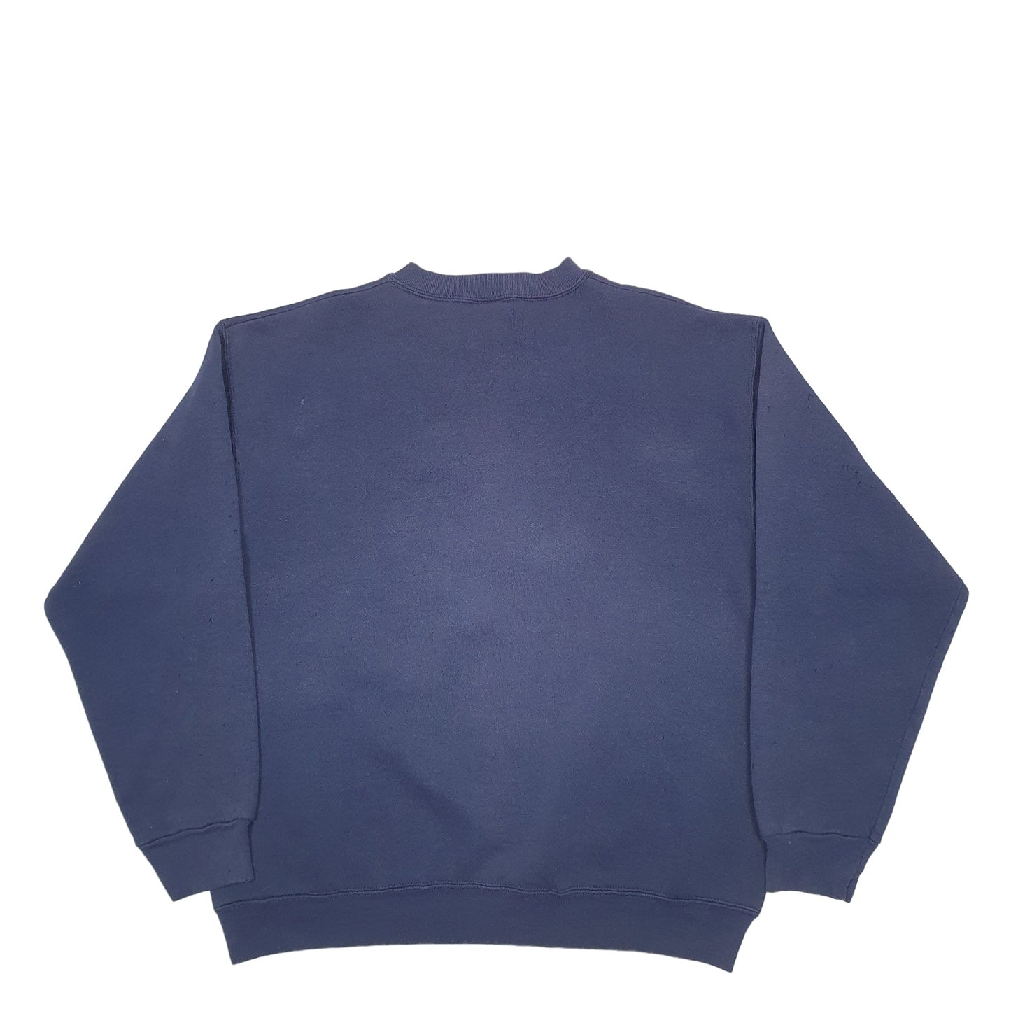 Mens Navy Non Branded University Of Notre Dame Spellout USA College Crewneck Jumper