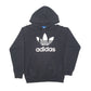 Mens Black Adidas  Full Zip Jumper