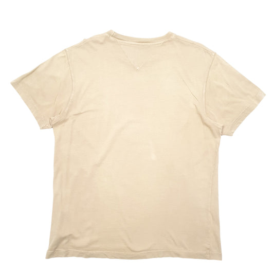 Mens Beige Tommy Hilfiger Spellout Short Sleeve T Shirt