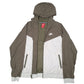 Mens Grey Nike Windrunner Hooded  Coat