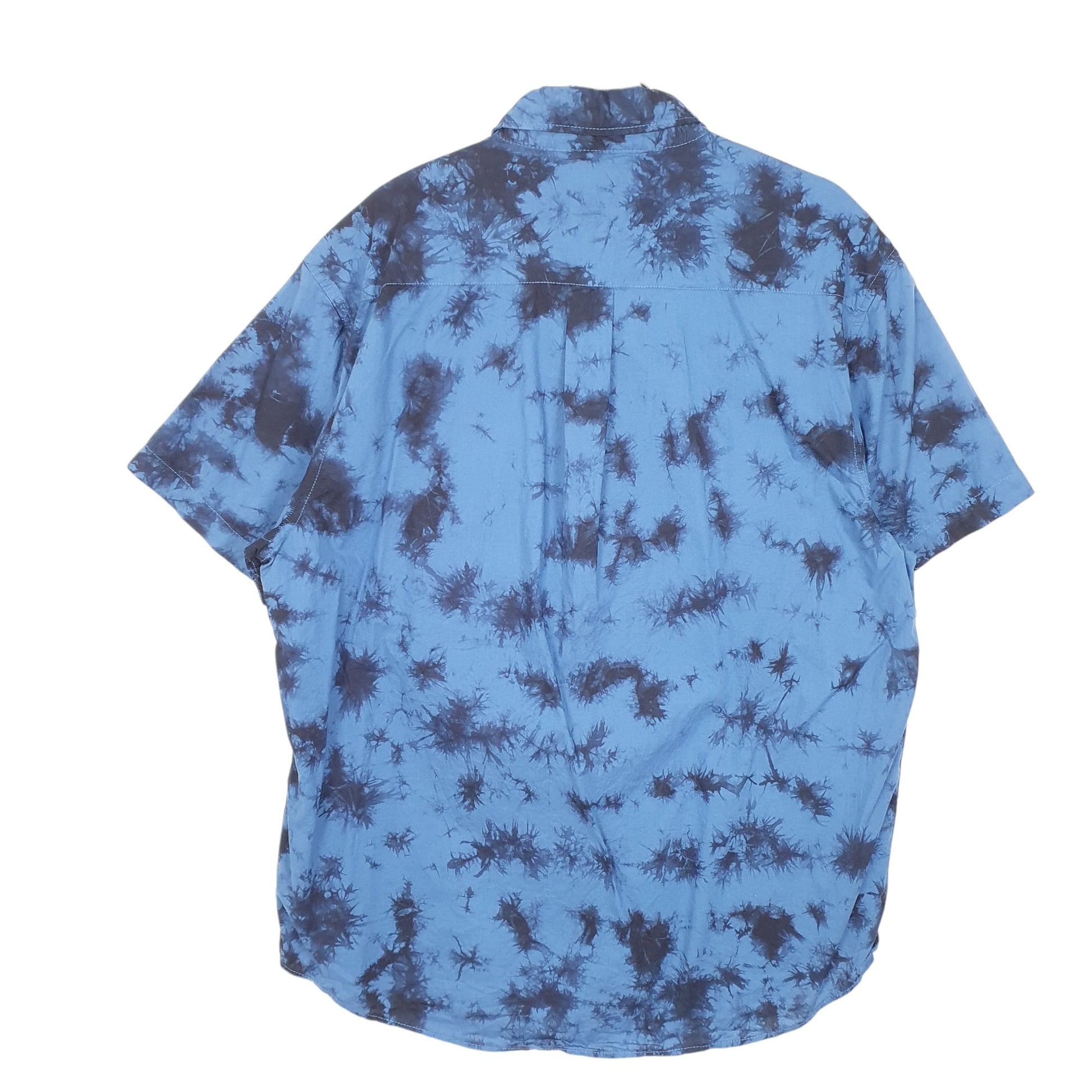 Mens Blue Arizona Jean Co Tie Dye Short Sleeve Shirt
