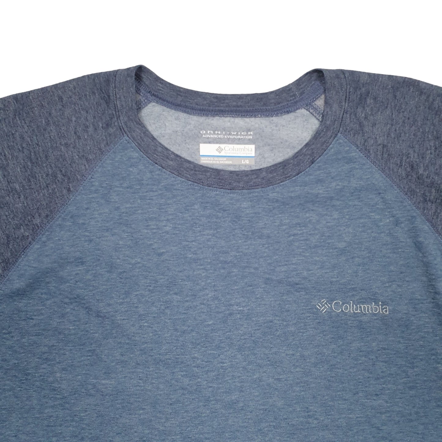 Mens Blue Columbia Sportswear  Long Sleeve T Shirt