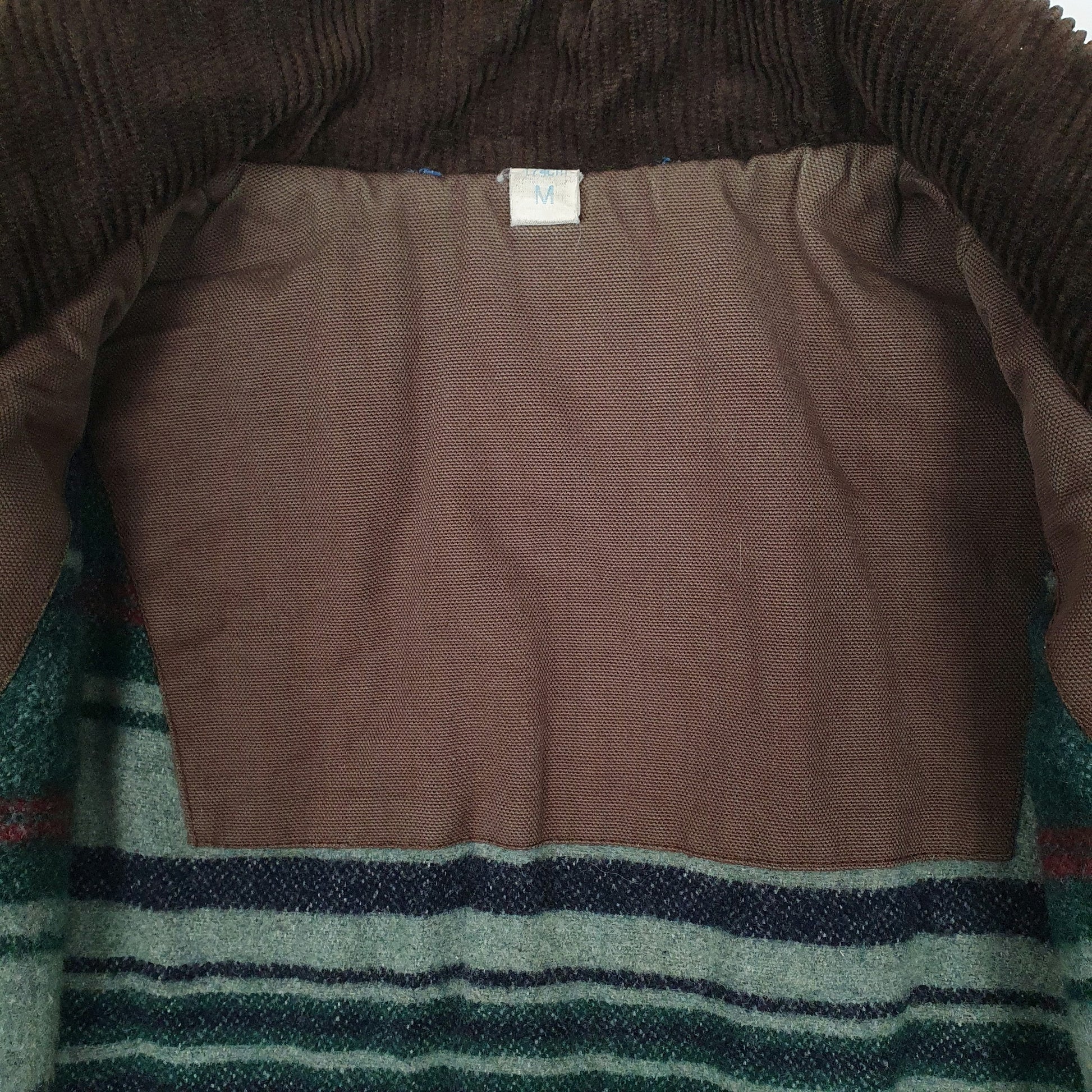 Mens Brown Decathlon Vintage Barn Blanket Lined Full Zip Coat