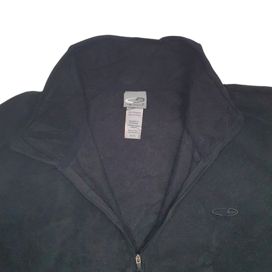 Mens Black Champion  Quarter Zip Jumper