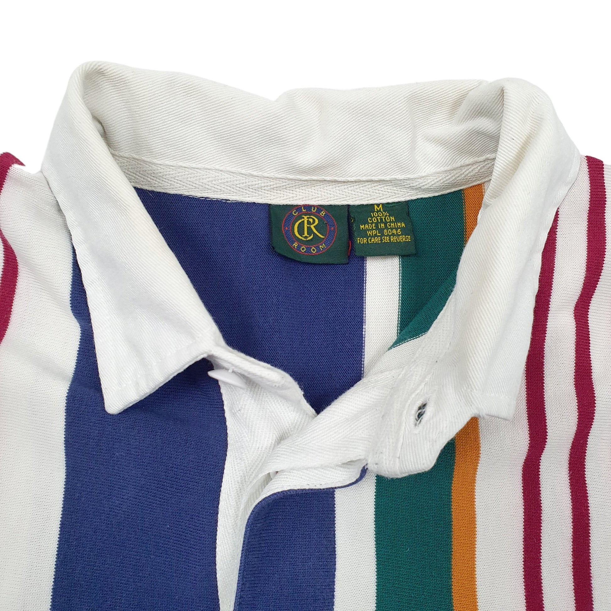 Mens Navy Club Room Rugby Long Sleeve Polo Shirt