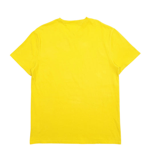 Mens Yellow Tommy Hilfiger Spellout Short Sleeve T Shirt