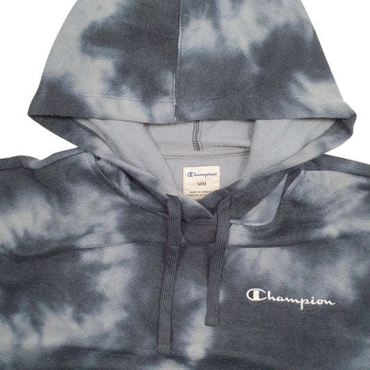 Womens Grey Champion Tye Dye Hoodie Jumper