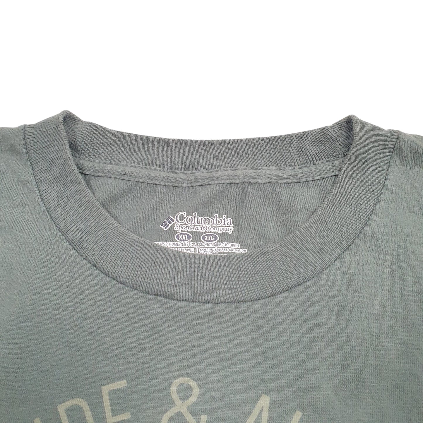 Mens Khaki Columbia Sportswear  Short Sleeve T Shirt