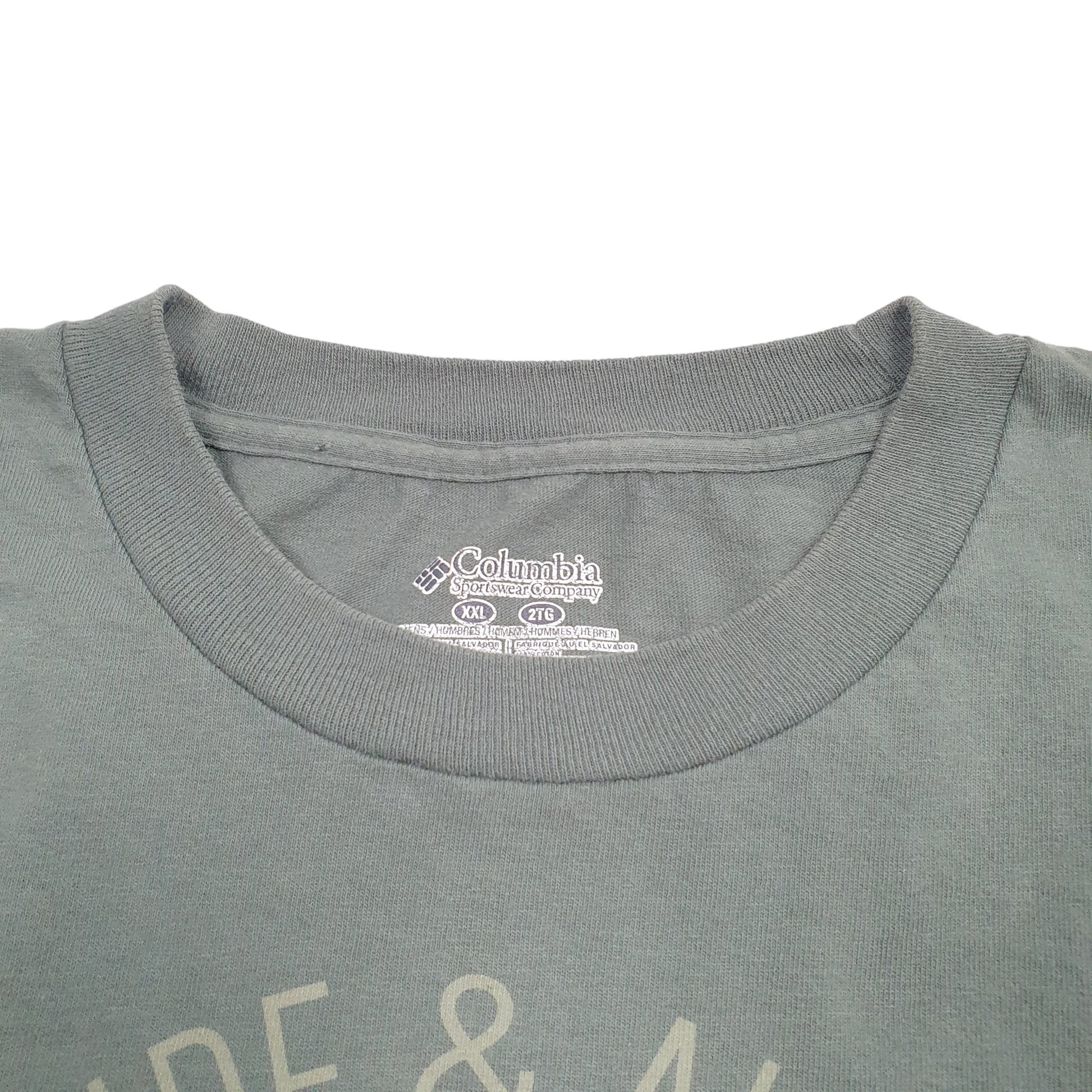 Mens Khaki Columbia Sportswear  Short Sleeve T Shirt