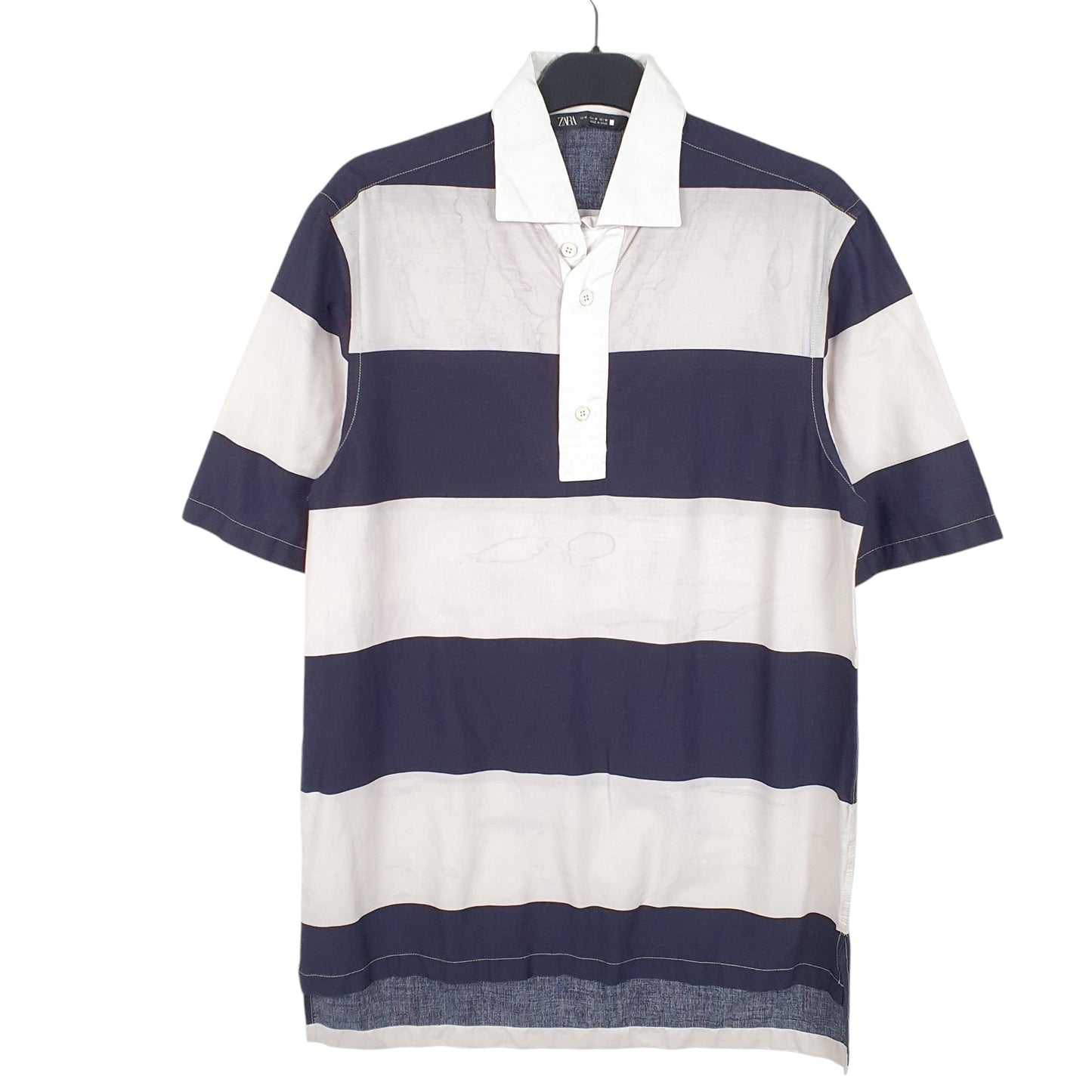 Mens Navy Zara  Short Sleeve Polo Shirt