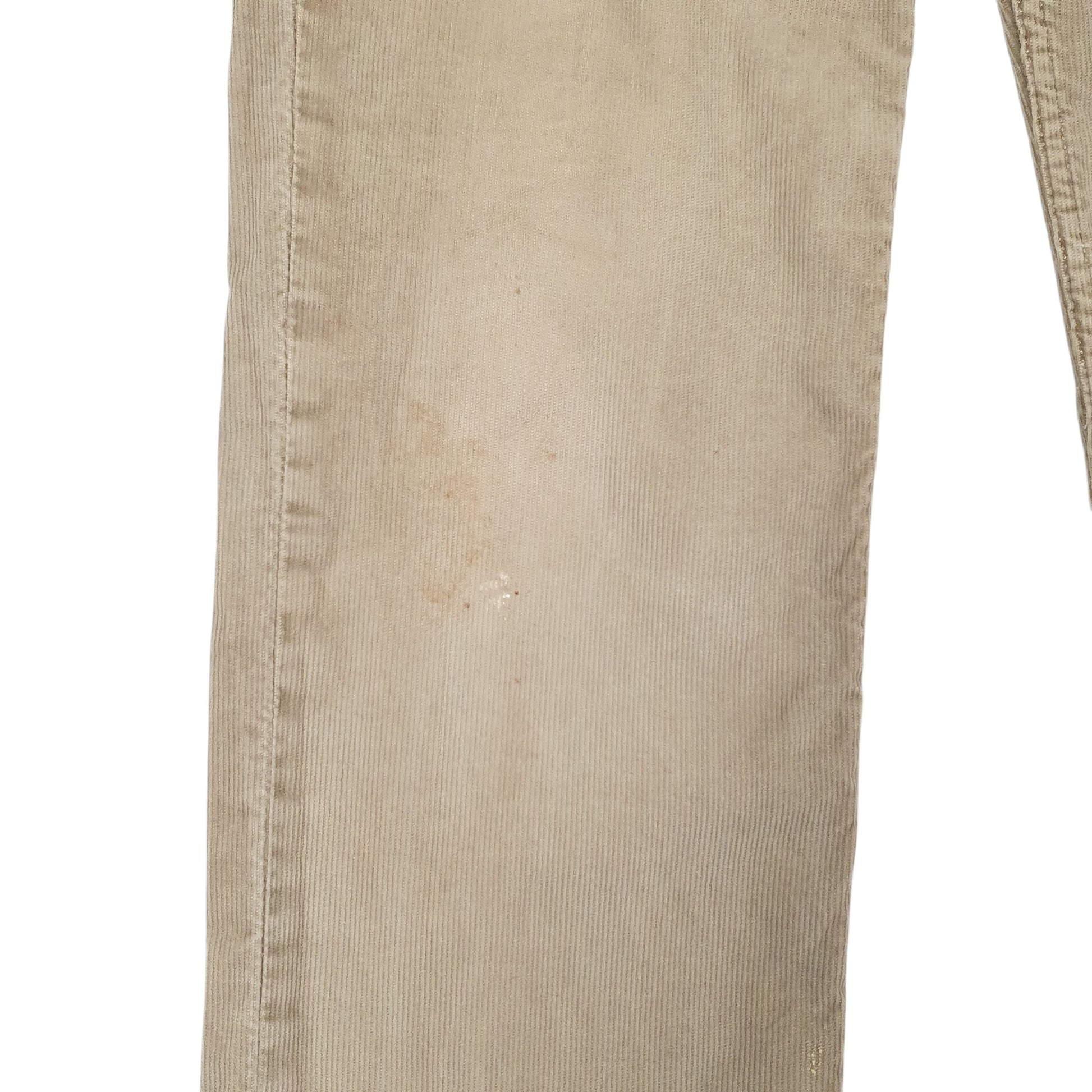 Mens Beige Levis  Corduroy Trousers