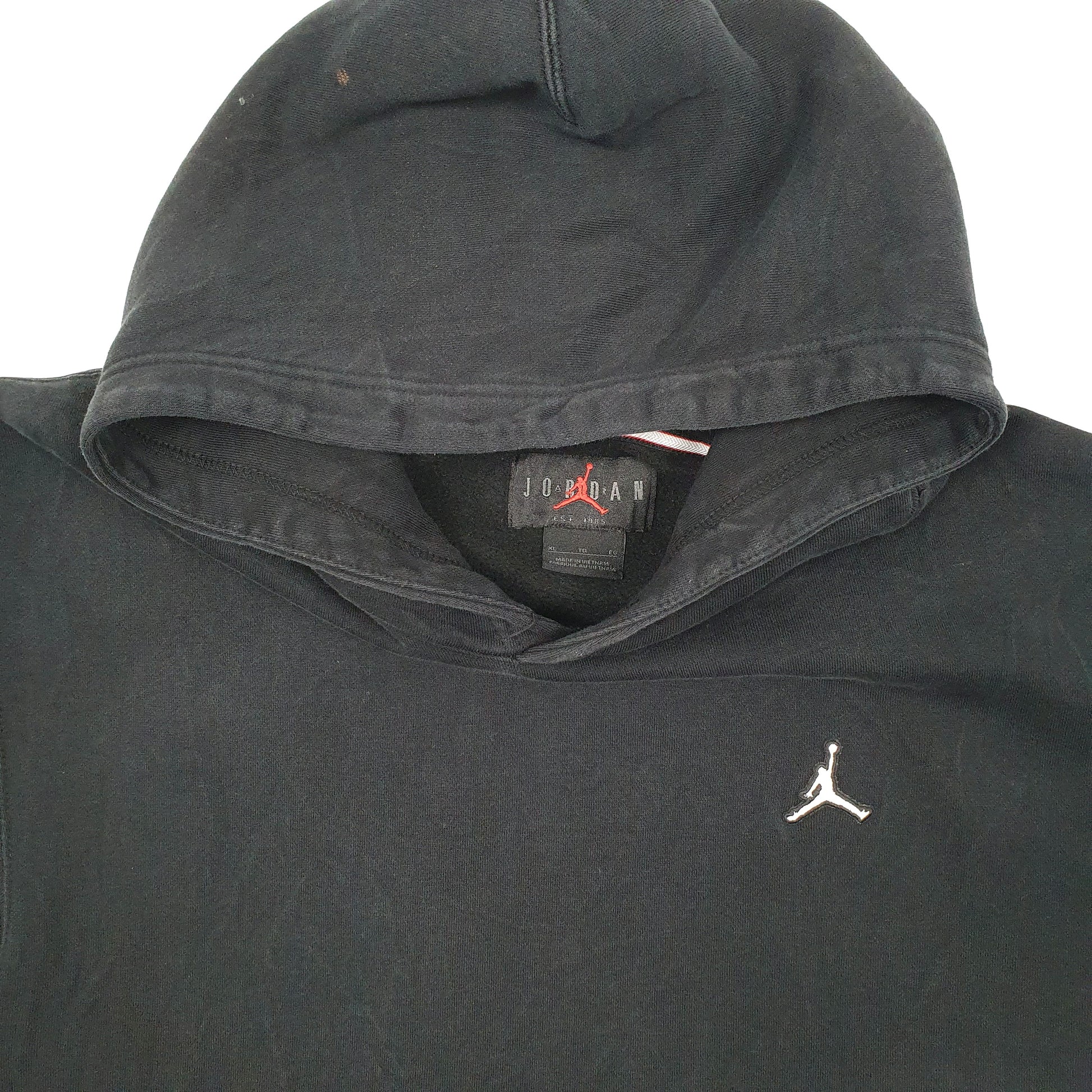 Mens Black Nike Jordan Basketball Hoodie Jumper