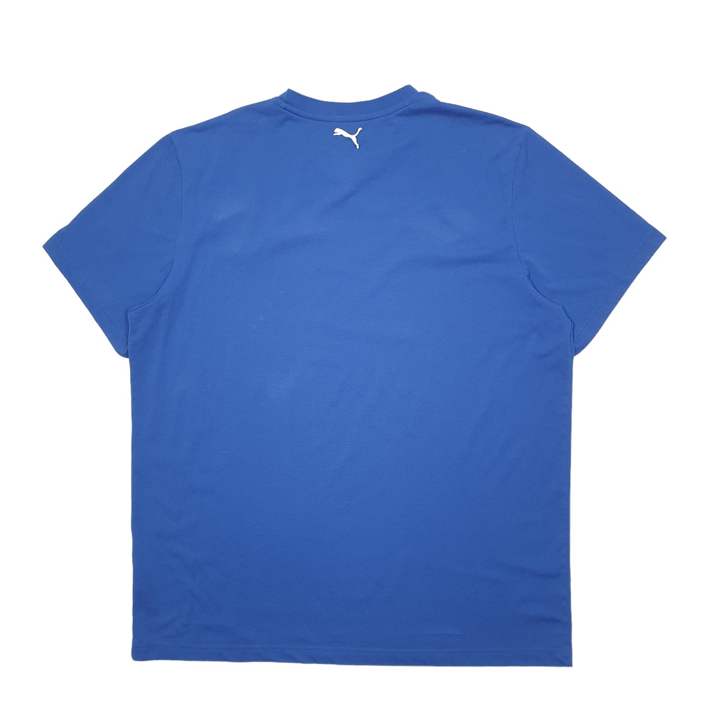 Mens Blue Puma  Short Sleeve T Shirt