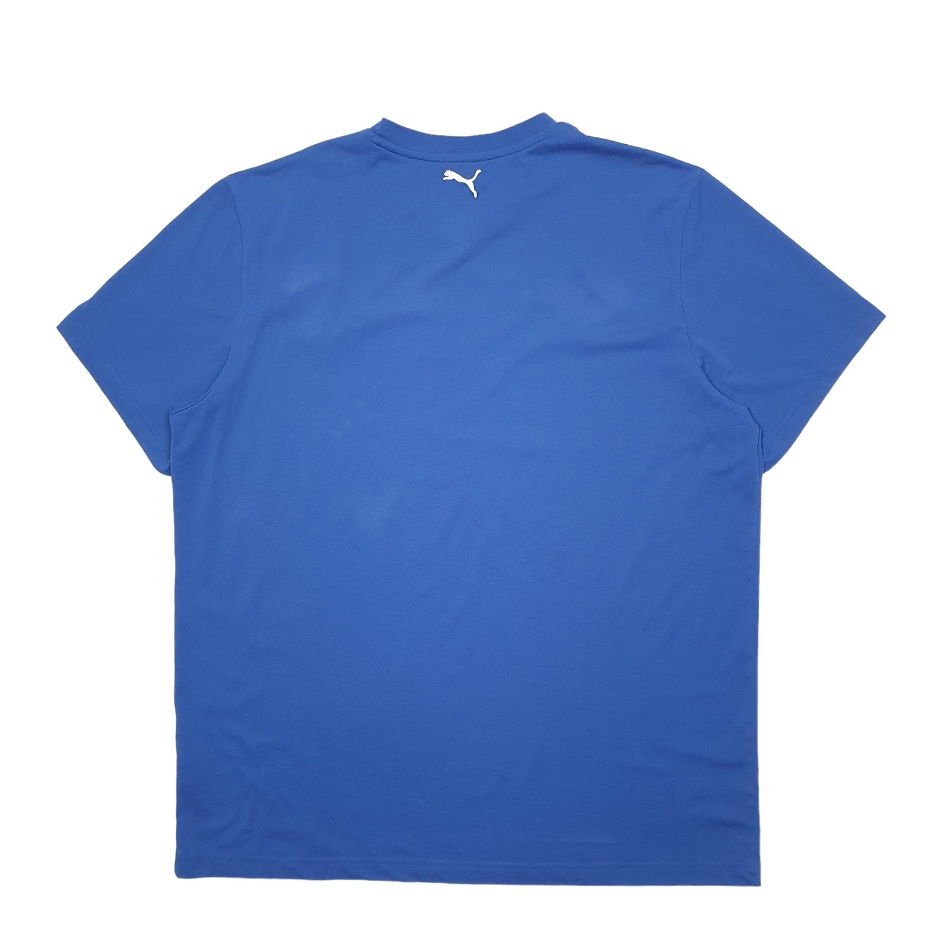 Mens Blue Puma  Short Sleeve T Shirt